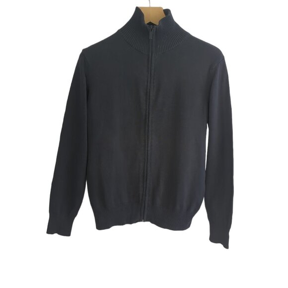 Zara Zip Mock Neck Cardigan Sweater - Picture 1 of 3